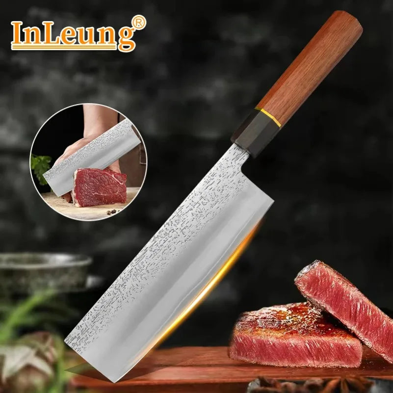 InLeung Forged Meat Cleaver – Stainless Steel Chef Knife