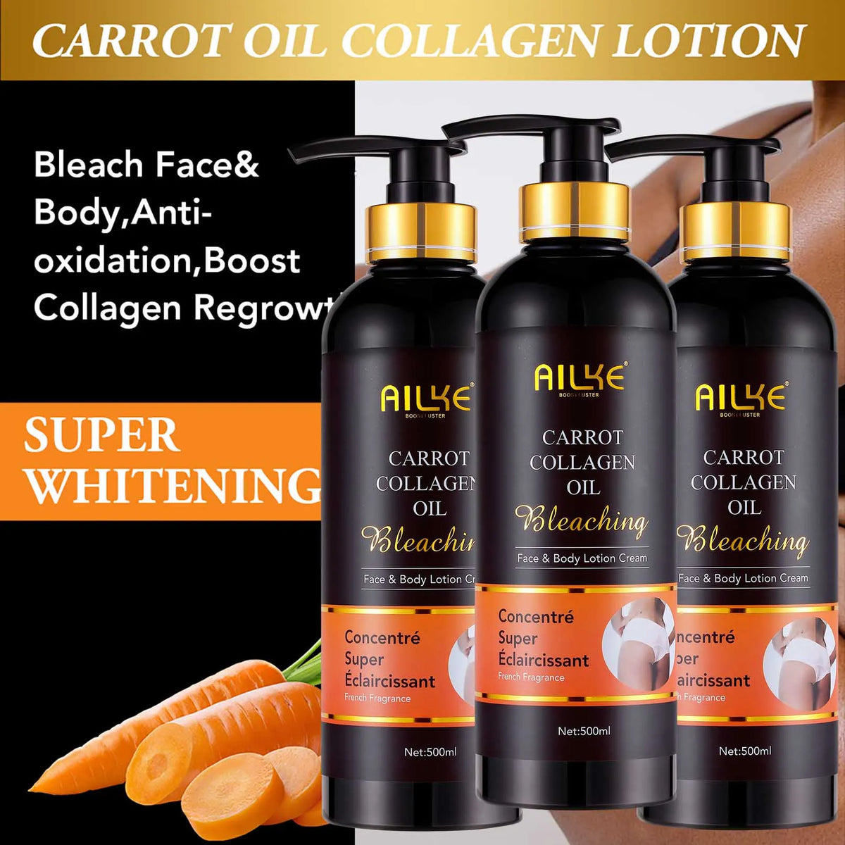 AILKE Collagen Whitening Skin Care Kit | Dark Spot Corrector
