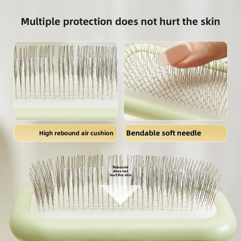 Stainless Steel Pet Grooming Brush for Dogs & Cats