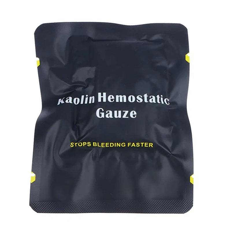 Hemostatic Kaolin Gauze Combat Emergency Tactical Military First Aid