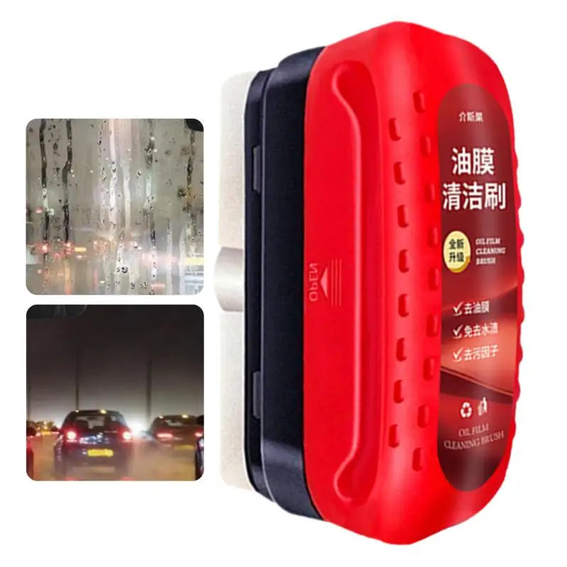 Automotive Oil Film Cleaning Brush Auto Rainproof Glass Remover All 1