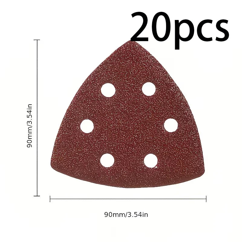 20 6-hole Triangular Polishing Pad Suitable Gypsum Other Surfaces