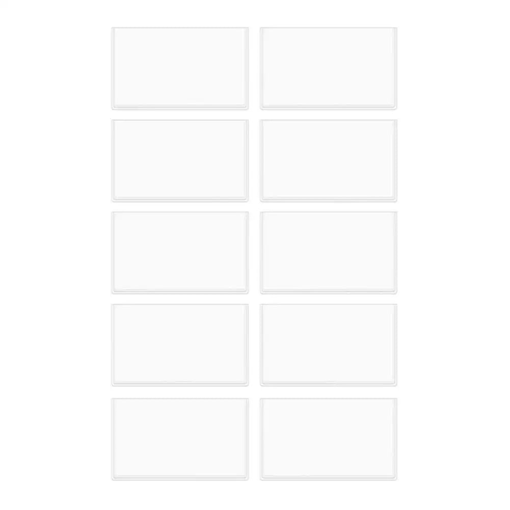 10-Pack Clear PVC Card Sleeves | Credit & ID Card Protectors