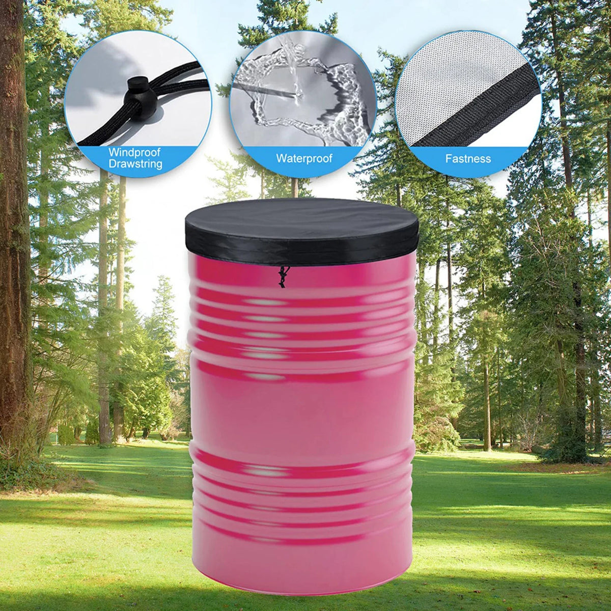 210D Oxford Cloth Drum Lid Cover Waterproof Stock Tank Pool UV