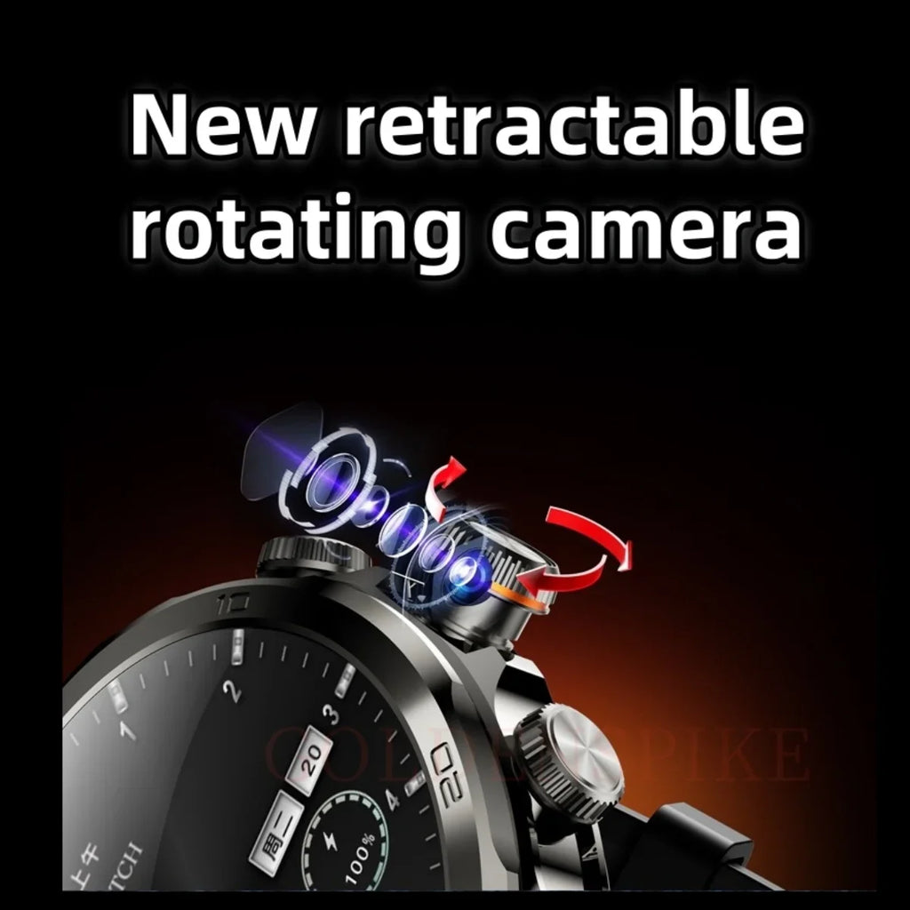 GOLDENSPIKE H19 Android 10 4G Smartwatch GPS AMOLED Camera