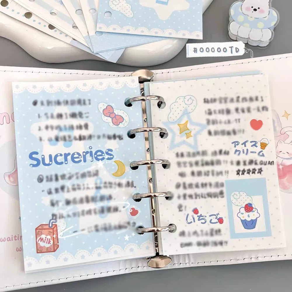 M5 Blue Dream Star Replacement Core Paper Weekly Monthly Plan Cartoon