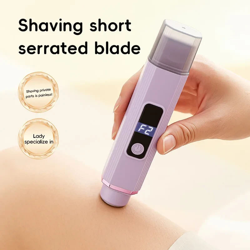 Electric 2-in-1 Women's Razor Trimmer Painless Hair Remover Face Legs