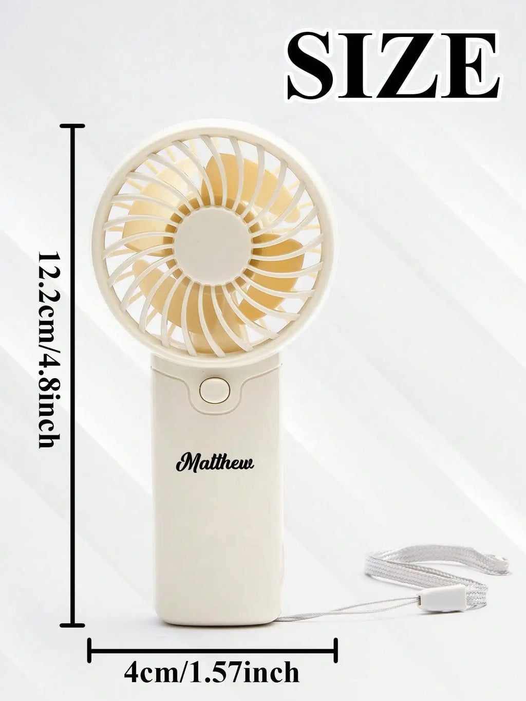 Custom Mini Handheld Fan with Lanyard – Personalized Gift