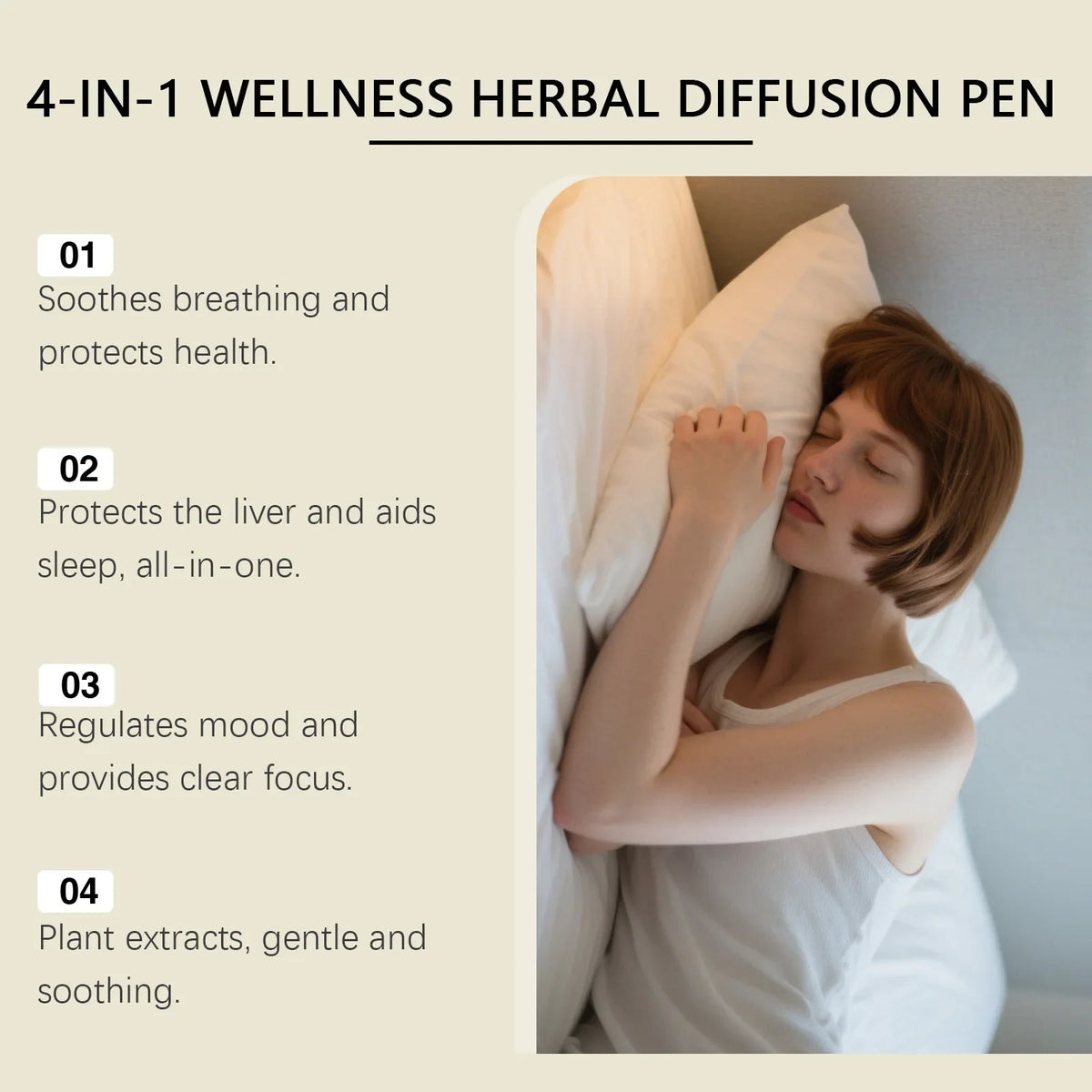 XIMONTH Herbal Aromatherapy Inhaler Stick Set of 4 | Relaxing