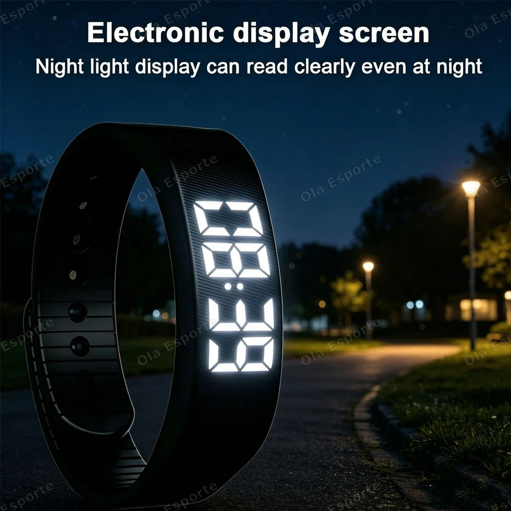LED Fitness Bracelet | Alarm Clock, Pedometer & Sleep Tracker