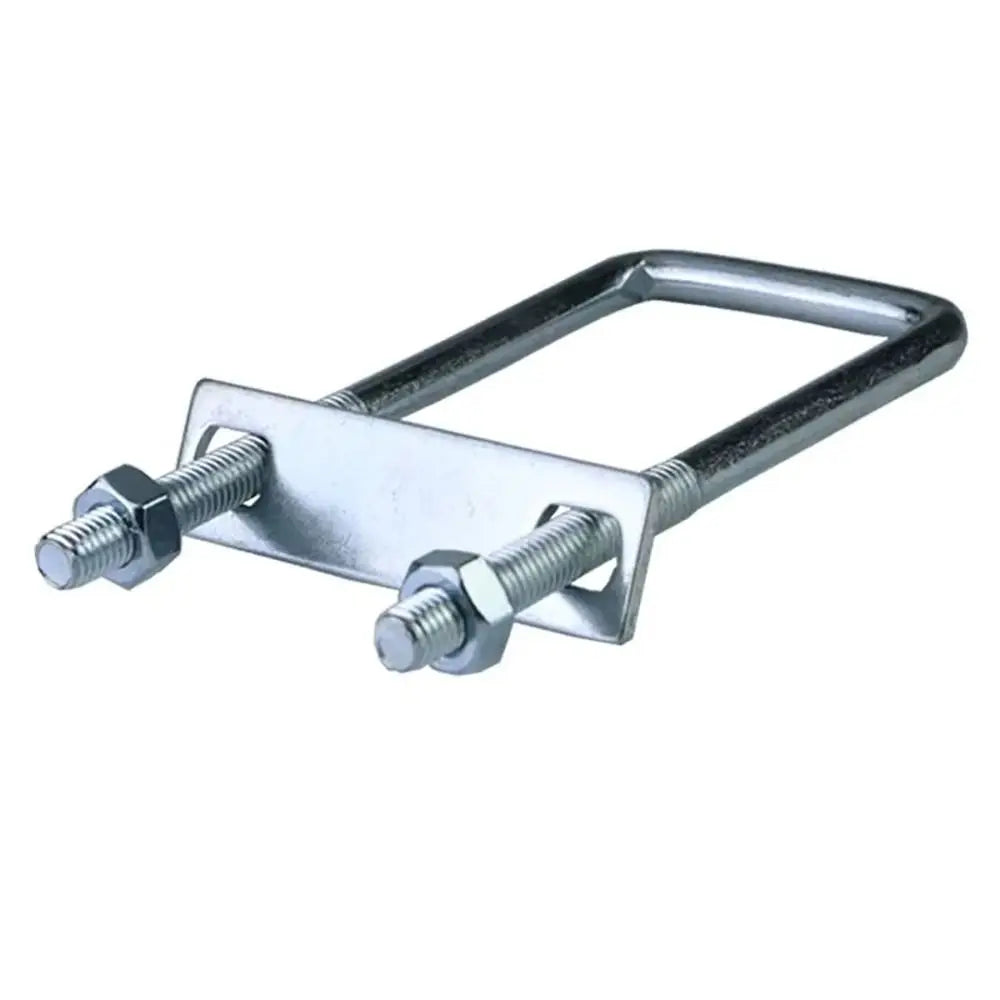 M8 Square Tube U-Clamp | Galvanized Q235 Carbon Steel + Baffle