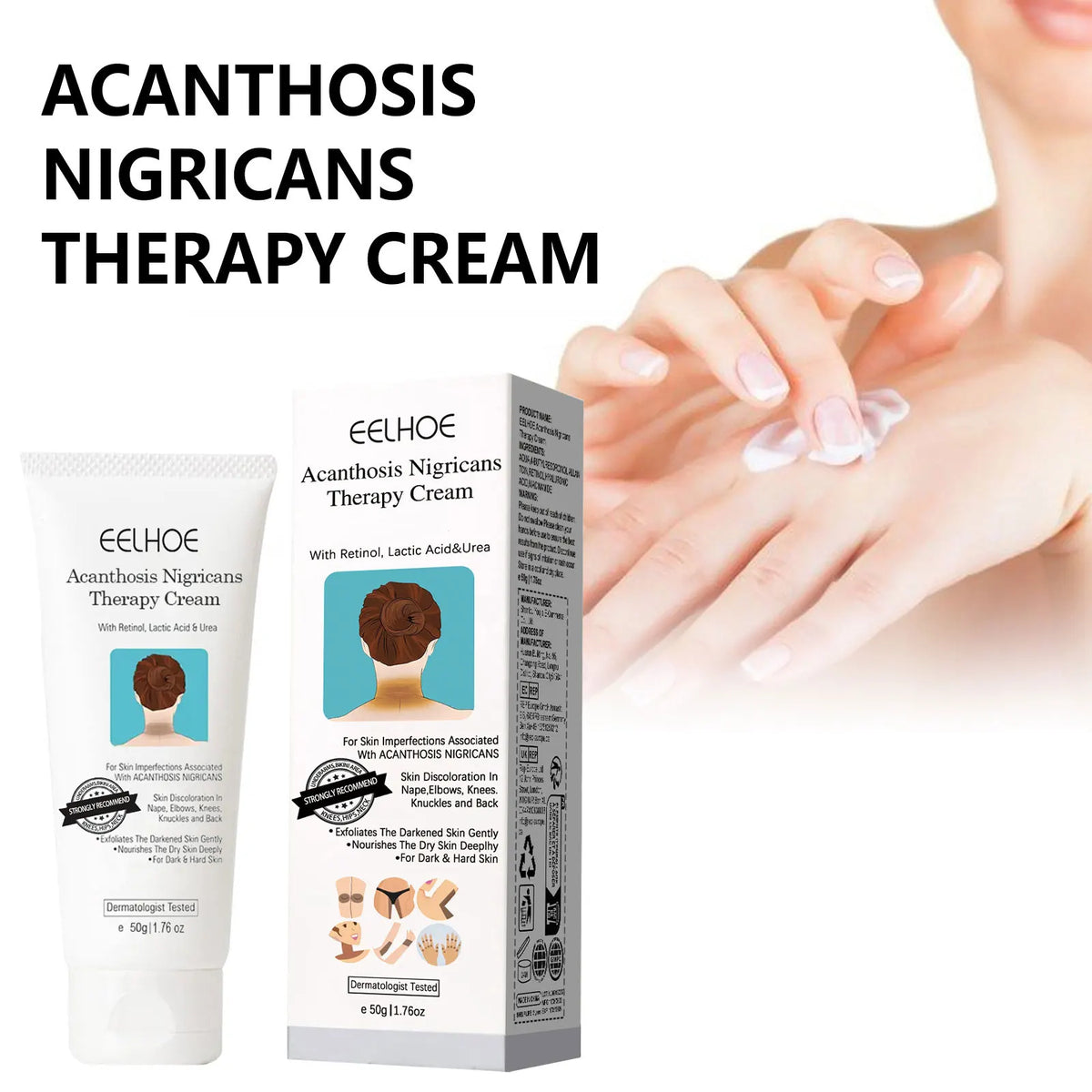 EELHOE Skin Brightening Body Cream – Neck, Underarm & Knees
