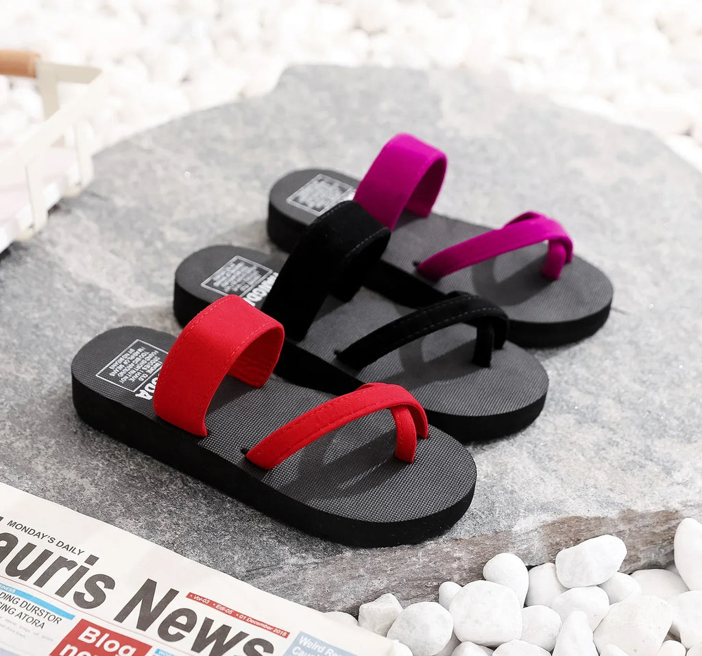 Women's Lightweight Summer Flip-Flop Slippers | Non-Slip Flat