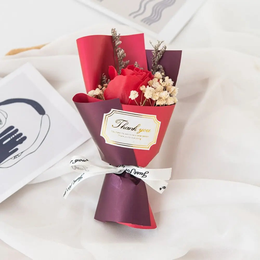 Lifelike Soap Rose Bouquet | Artificial Eternal Roses Gift