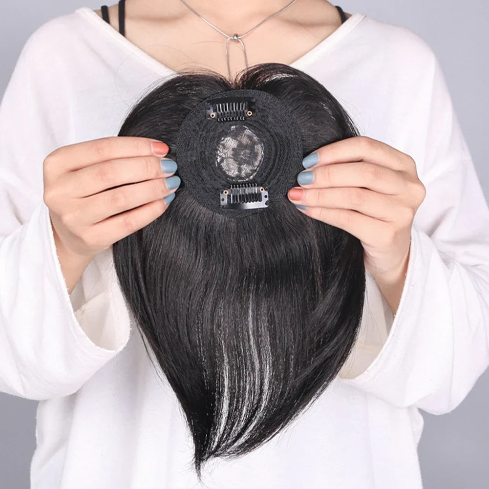 Clip-On Hair Topper | Short Straight Seamless Wig Patch