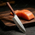 WXCOO 5Cr15 Stainless Steel Sashimi & Chef Knife – Wood Handle