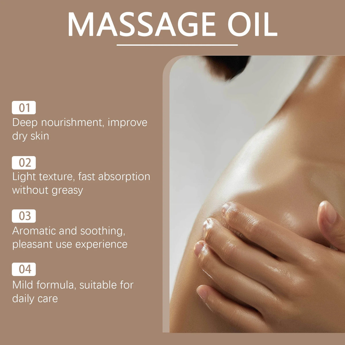 Ouhoe Body Massage Oil – Nourishing, Moisturizing & Soothing