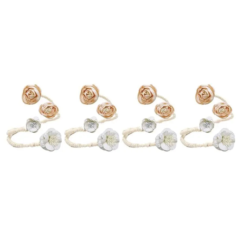 A36T-Flower Curtain Tie Buckle Versatile Living Room Punch-free Rope