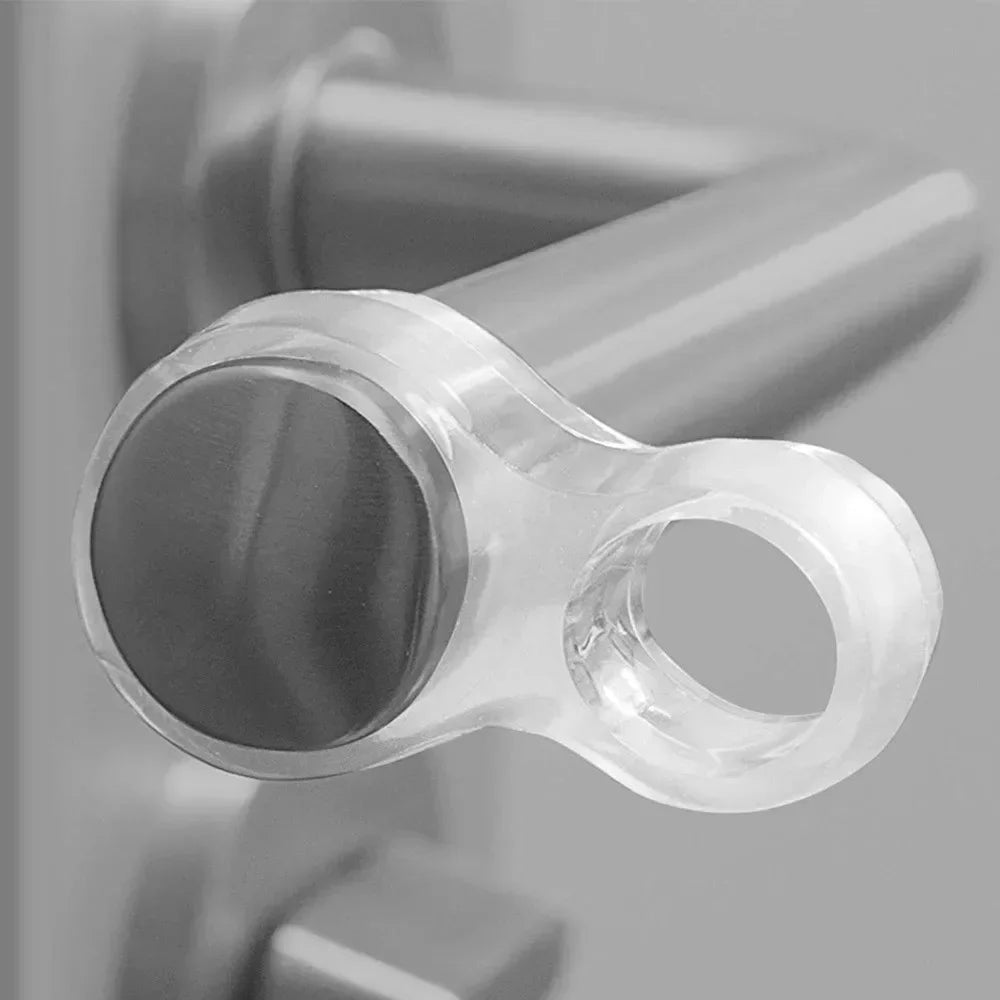 PVC Door Handle Wall Protector Bumper Stoppers – Clear 1–8 Pcs
