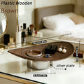 Modern Minimalist Storage Tray Wood-grain Finish Multifunctional