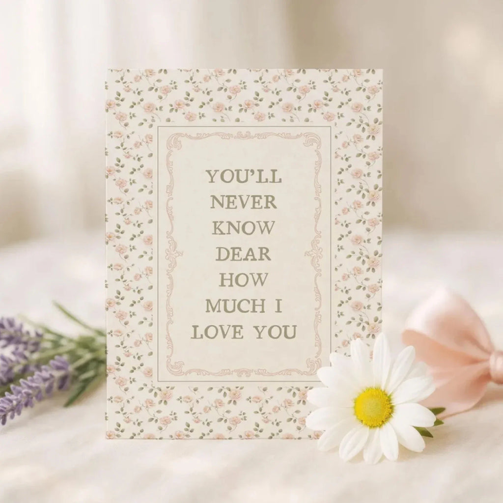 "You'll Never Know Dear" Nursery Canvas Wall Art Print