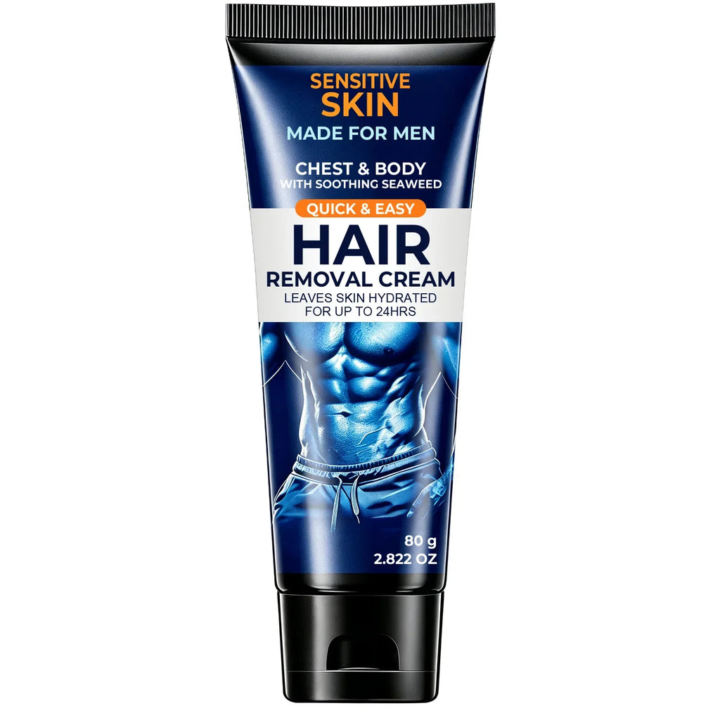 Men's Hair Removal Cream – Seaweed & Ginseng Formula, 80g