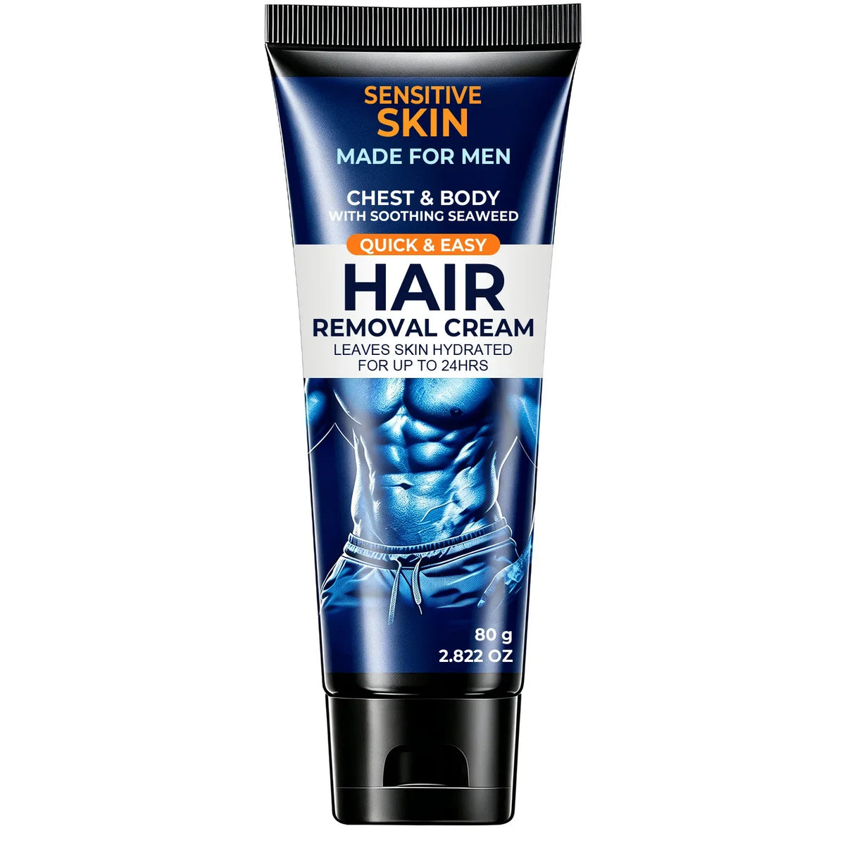 Men's Hair Removal Cream – Seaweed & Ginseng Formula, 80g