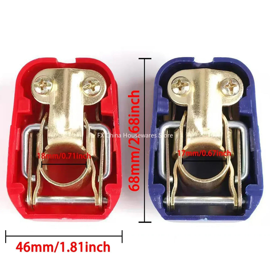 Quick Release Car Battery Terminal Connectors – 12V Pair