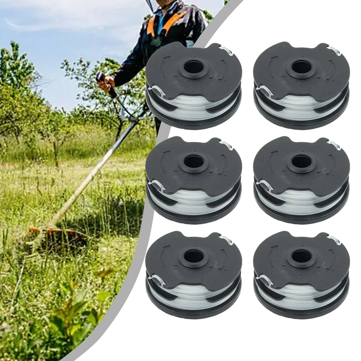 1 Thread Spools Parkside Cordless Grass Trimmer PRTA 20-Li A1 B2 C3