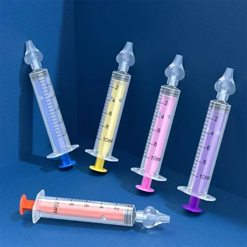 Baby Nasal Aspirator Syringe – Soft Silicone Nose Cleaner 10ml