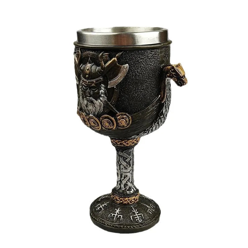 Medieval Retro Norse Mythology Viking Goddess Stainless Steel Resin