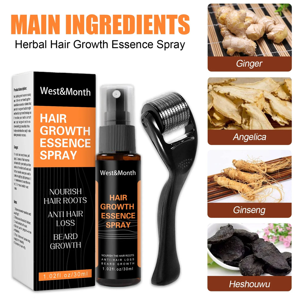 Hair Thickening Scalp Spray – Polygonum & Ginger Nourishment