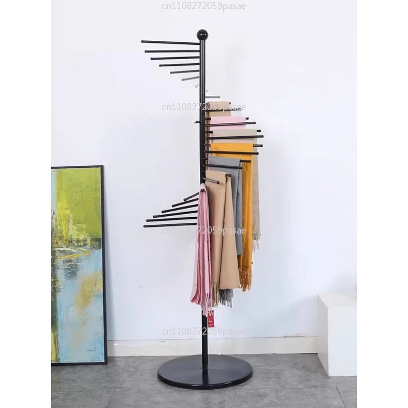 Floor Standing Scarf, Belt & Bag Display Rack – Wrought Iron