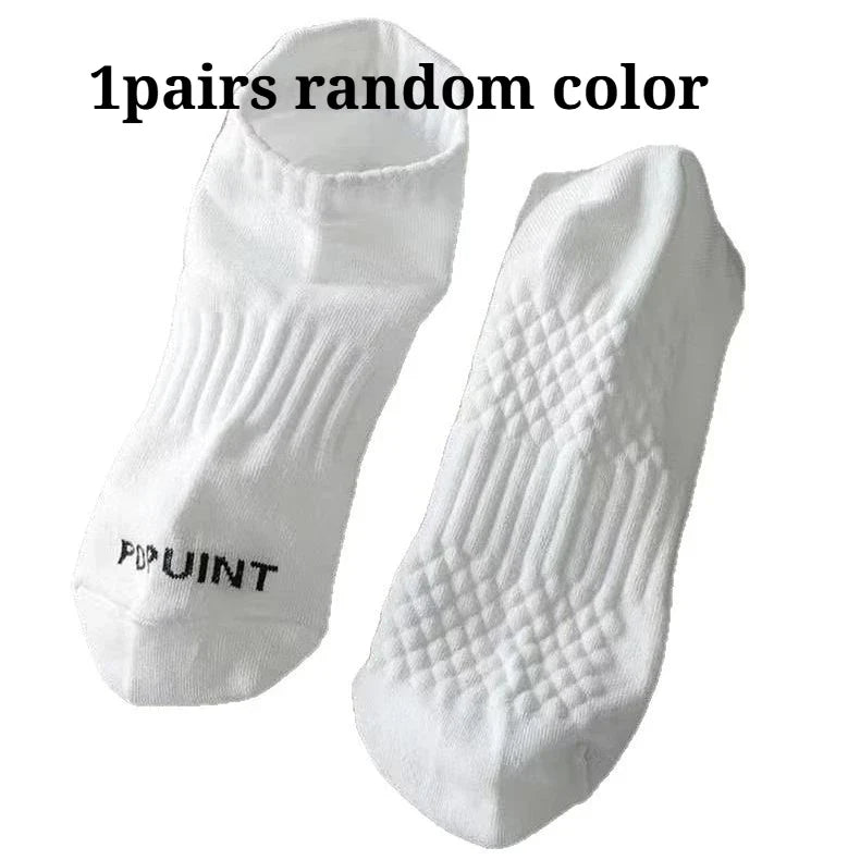 Men's No-Show Sport Socks 5-Pack | Anti-Slip Athletic Low Cut