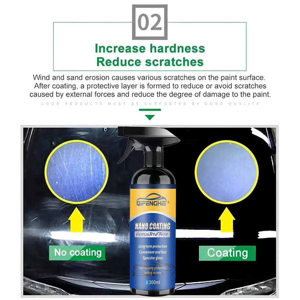 3-in-1 Nano Coating Spray – Gloss, Scratch Shield & Shine