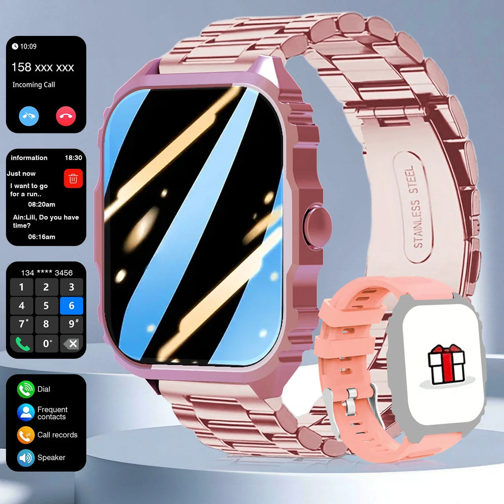 LOMAXFR 1.84" HD Smartwatch | Bluetooth Calling, Dual Strap