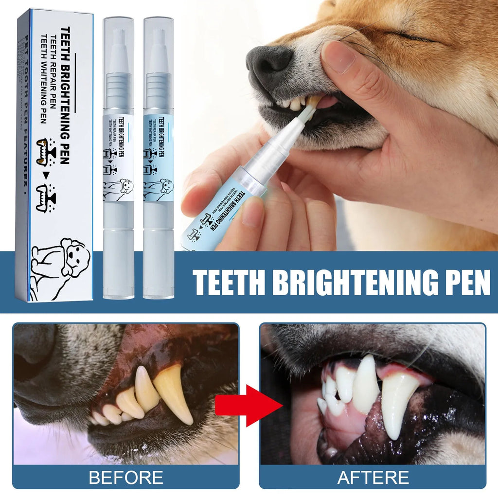 Pet Teeth Cleaning Pen – Tartar & Stain Remover for Dogs & Cats