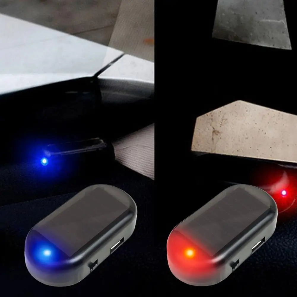 Solar Dummy Car Security Light – LED Simulated Alarm Warning Lamp