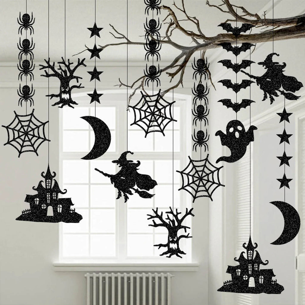 6-Piece Halloween Hanging Ceiling Decorations – Spooky Party Décor