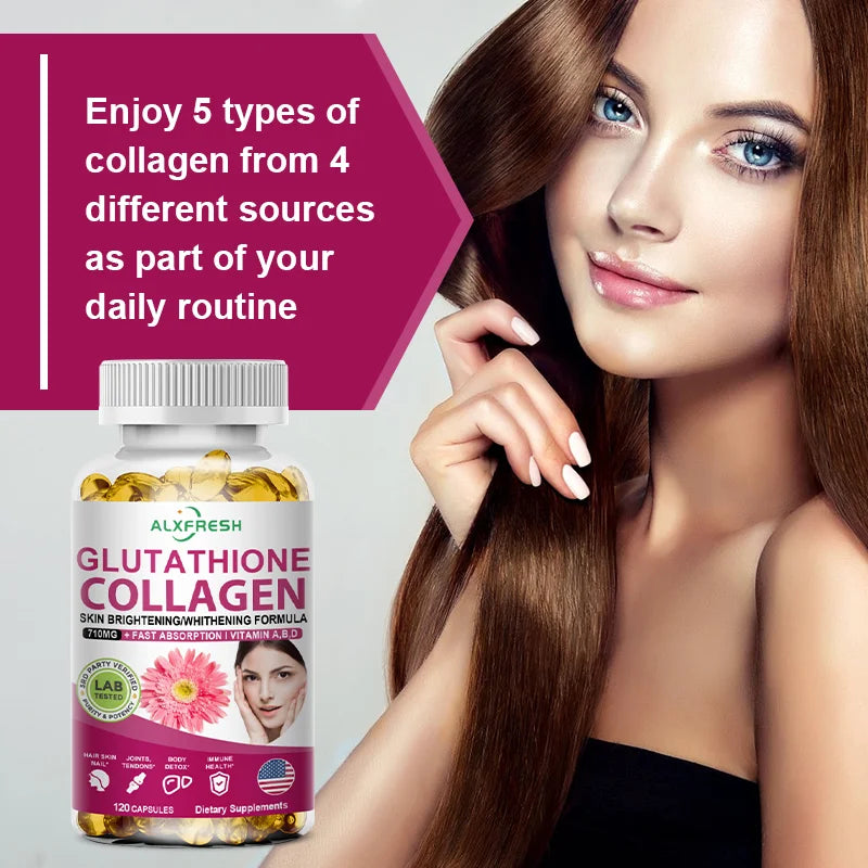 Alxfresh Collagen Peptide Glutathione Biotin Hyaluronic Capsules