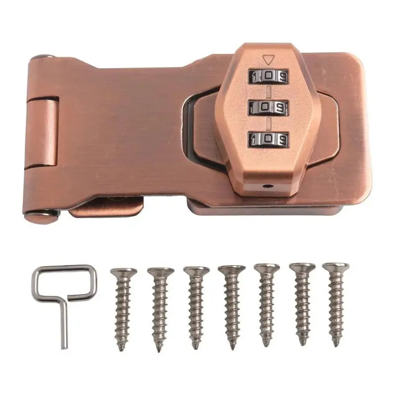 3-Digit Combination Password Lock Security Door Bolt Cabinet Drawer