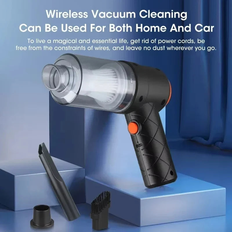 Cordless Handheld Car Vacuum 6000Pa 120W | Wet & Dry + Blower