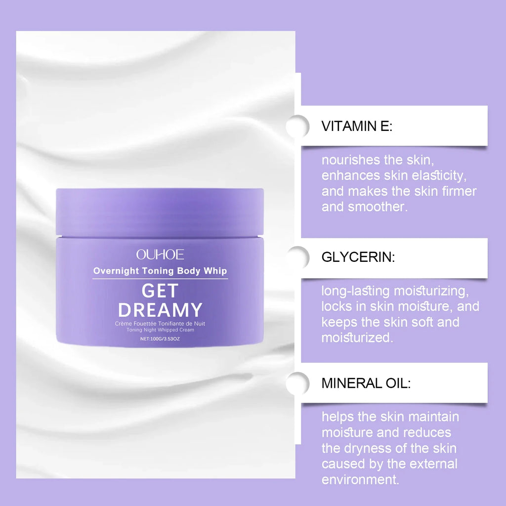 KOEC Overnight Toning Body Cream – Shea Butter & Lavender 100ml