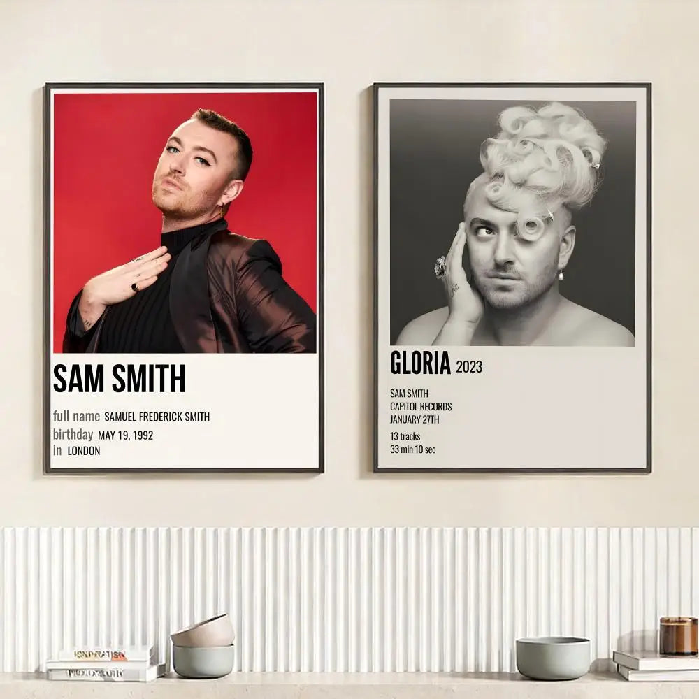 Sam Smith HD Wall Poster – Self-Adhesive Waterproof PVC Art