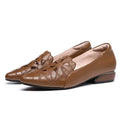 Women's Mary Jane Flats – Pointed Toe Slip-On Office Shoes