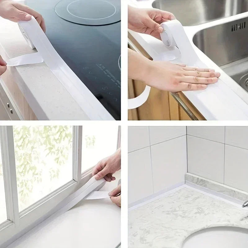 PVC Waterproof Sealing Tape – Self-Adhesive Kitchen & Bath Caulk