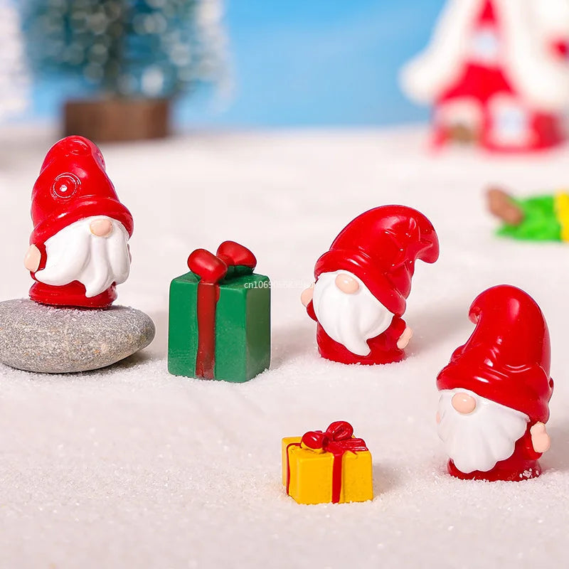 Cute Red Dwarf Gnome Figurine | Mini Garden Landscape Ornament