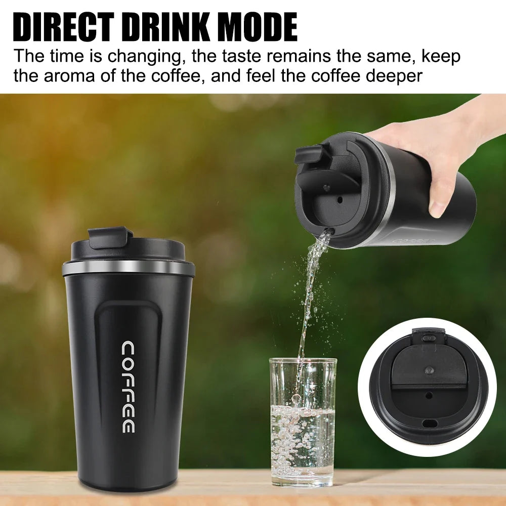 Double-Wall Stainless Steel Travel Thermos Mug 380/510ml