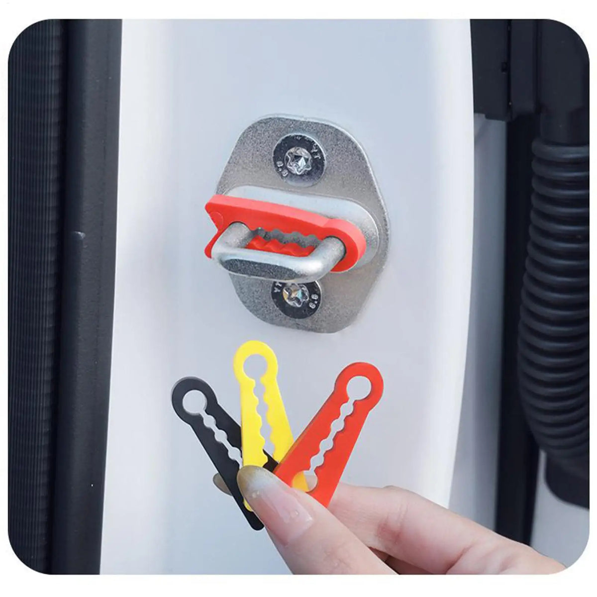 Car Door Shock Absorber Silicone Bumper Cushion Lock Pad Automotive