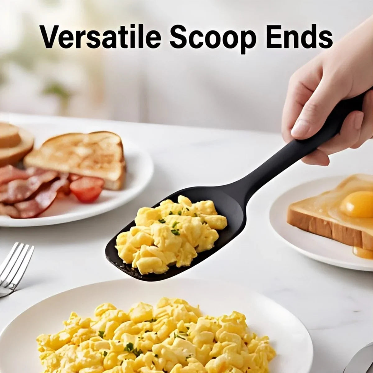 4-Pc Silicone Spatula Set – High Heat Non-Slip Baking Scrapers